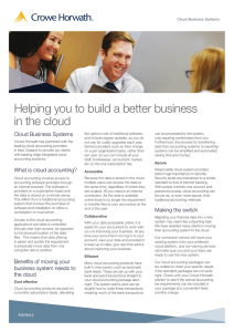 Helping you to build a better business in the cloud