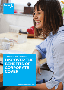 DISCOVER THE BENEFITS OF CORPORATE COVER