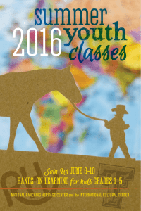 2016 summer youth classes