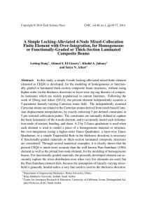 A Simple Locking-Alleviated 4-Node Mixed-Collocation Finite Element with Over-Integration, for Homogeneous