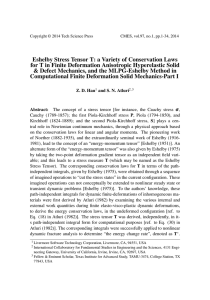 Eshelby Stress Tensor T: a Variety of Conservation Laws