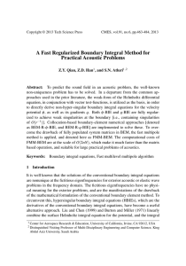 A Fast Regularized Boundary Integral Method for Practical Acoustic Problems