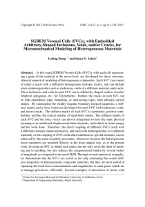 SGBEM Voronoi Cells (SVCs), with Embedded Micromechanical Modeling of Heterogeneous Materials