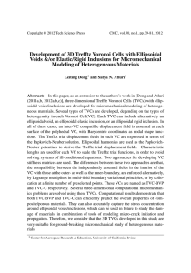 Development of 3D Trefftz Voronoi Cells with Ellipsoidal