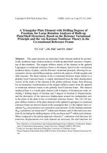 A Triangular Plate Element with Drilling Degrees of