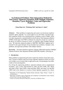 An Enhanced Fictitious Time Integration Method for