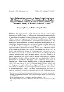 Large Deformation Analyses of Space-Frame Structures,