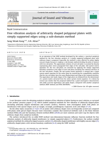 Journal of Sound and Vibration ARTICLE IN PRESS