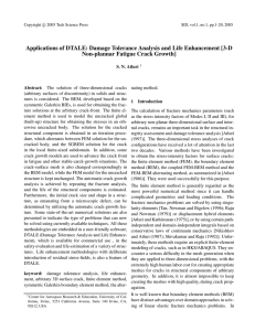 Applications of DTALE: Damage Tolerance Analysis and Life Enhancement [3-D