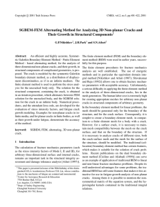 SGBEM-FEM Alternating Method for Analyzing 3D Non-planar Cracks and