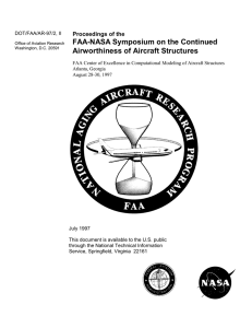 FAA-NASA Symposium on the Continued Airworthiness of Aircraft Structures Proceedings of the