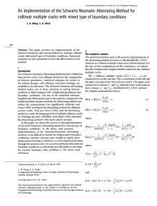 An implementation of the Schwartz-Neumann Alternating Method for