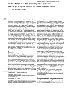 Residual strength prediction for aircraft panels with  Multiple