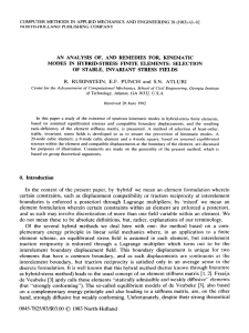 AN  ANALYSIS OF,  AND  REMEDIES FOR,  KINEMATIC