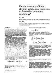 On  the  accuracy of finite conditions*