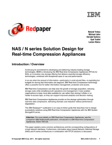 Red paper NAS / N series Solution Design for Real-time Compression Appliances
