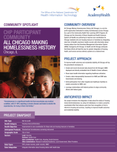 CHP PARTICIPANT COMMUNITY SPOTLIGHT COMMUNITY OVERVIEW