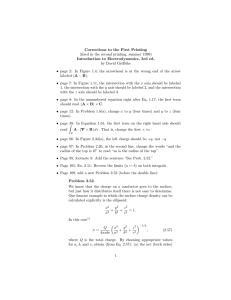 Corrections to the First Printing Introduction to Electrodynamics, 3rd ed.