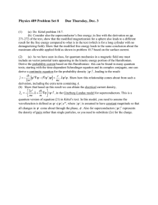 Physics 489 Problem Set 8 Due Thursday, Dec. 3