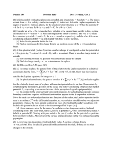 Physics 304 Problem Set 5 Due:  Monday, Oct. 3