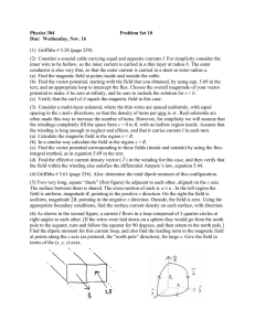 Physics 304 Problem Set 10 Due:  Wednesday, Nov. 16