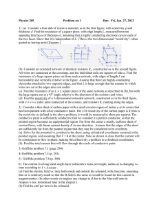 Physics 305 Problem set 1 Due:  Fri, Jan. 27, 2012