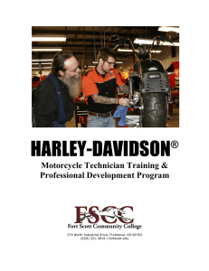 HARLEY-DAVIDSON  ® Motorcycle Technician Training &amp;