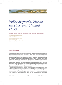 Valley Segments, Stream Reaches, and Channel Units 2