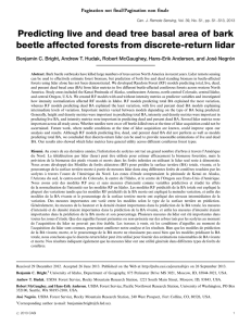 Predicting live and dead tree basal area of bark