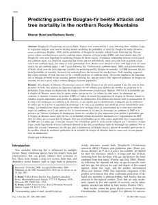 Predicting postfire Douglas-fir beetle attacks and Sharon Hood and Barbara Bentz