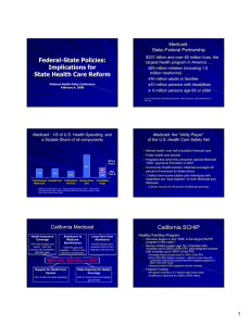 Federal - State Policies: Implications for