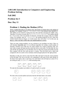 1.00/1.001 Introduction to Computers and Engineering Problem Solving Fall 2002 Problem Set 3