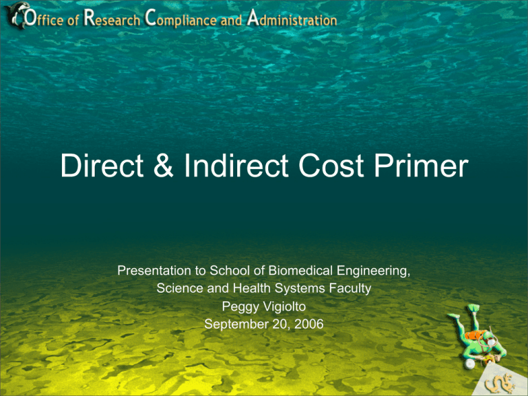 Direct & Indirect Cost Primer