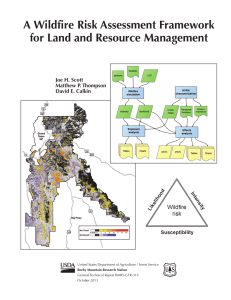 A Wildfire Risk Assessment Framework for Land and Resource Management