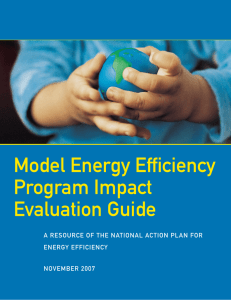 Model Energy Effi ciency Program Impact Evaluation Guide