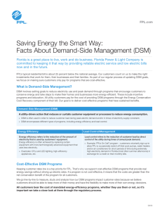 Saving Energy the Smart Way: Facts About Demand-Side Management (DSM)