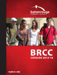 BRCC CATALOG 2015-16 mybrcc edu