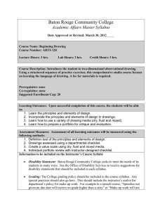 Baton Rouge Community College Academic Affairs Master Syllabus