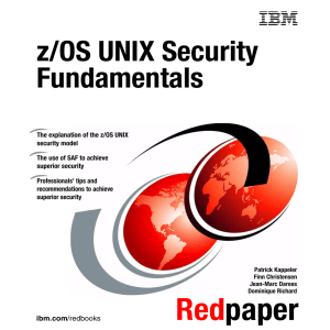 z/OS UNIX Security Fundamentals Front cover
