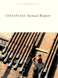 CHESAPEAKE Annual Report CHESAPEAKE ENERGY CORPORATION