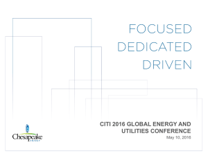 CITI 2016 GLOBAL ENERGY AND UTILITIES CONFERENCE May 10, 2016