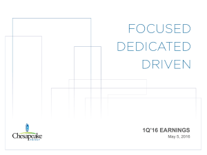 1Q’16 EARNINGS May 5, 2016