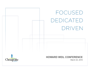 HOWARD WEIL CONFERENCE March 22, 2016