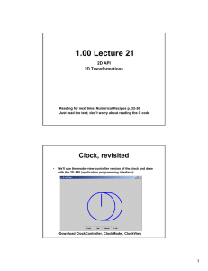 1.00 Lecture 21 2D API 2D Transformations