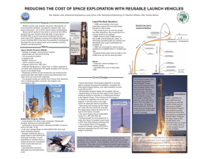 REDUCING THE COST OF SPACE EXPLORATION WITH REUSABLE LAUNCH VEHICLES