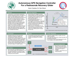 Autonomous GPS Navigation Controller For a Radiosonde Recovery Glider Abstract