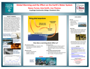 Global  Warming  and  the  Effect  on  the  Earth’s  Water  System