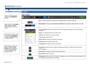 UniWEB Interface  Edit+ Toolbar Toolbars