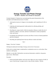 Energy Transfer and Phase Change