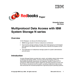 Red books Multiprotocol Data Access with IBM System Storage N series